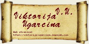 Viktorija Ugarčina vizit kartica